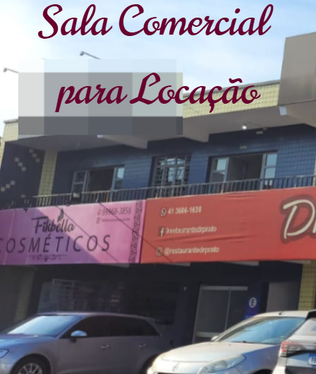 Sala Comercial para Locação possuí 82,50 M² com 02 salas e 02 bwcs no Jardim Osasco, Colombo/PR