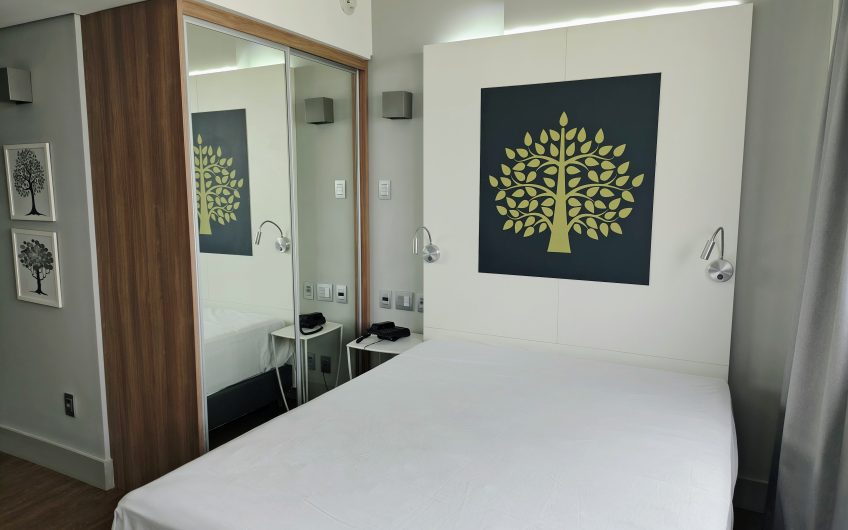 STUDIO MOBILIADO PARA ALUGAR POSSUÍ 41,20 m² NO ÁGUA VERDE, CURITIBA/PR