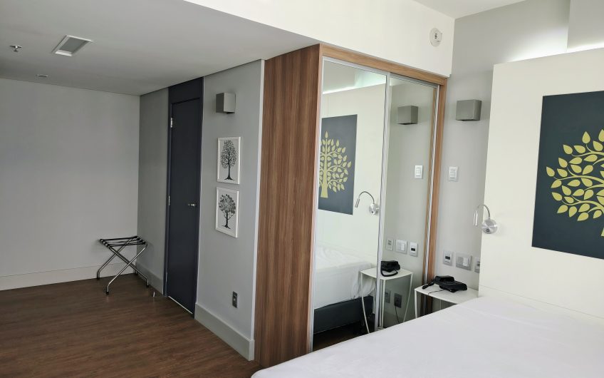 STUDIO MOBILIADO PARA ALUGAR POSSUÍ 41,20 m² NO ÁGUA VERDE, CURITIBA/PR